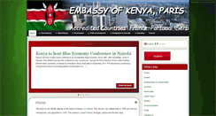 Desktop Screenshot of kenyaembassyparis.org