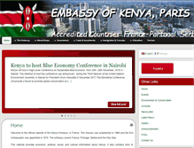 Tablet Screenshot of kenyaembassyparis.org